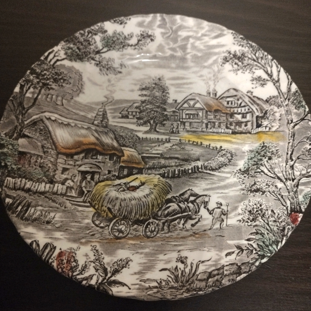 Staffordshire Yorkshire Multi Color Salad Plate (SP)